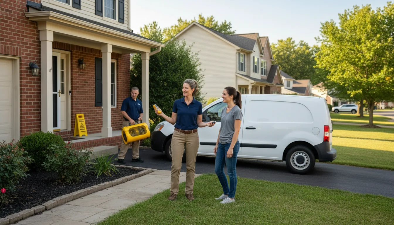 Water restoration image for Dehumidification And Cleanup Services in Kaiser, MO